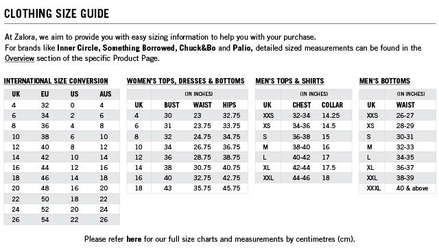 hollister size chart us