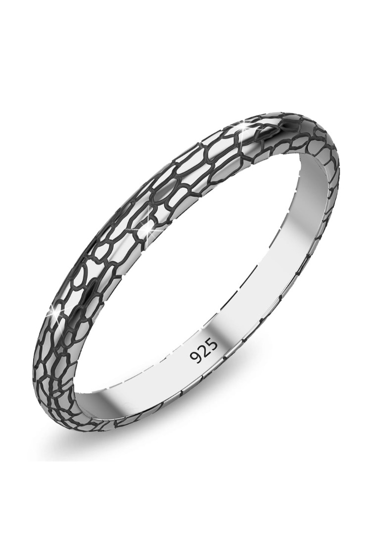 925 Signature Solid Silver Mischievous Earthquake Ring