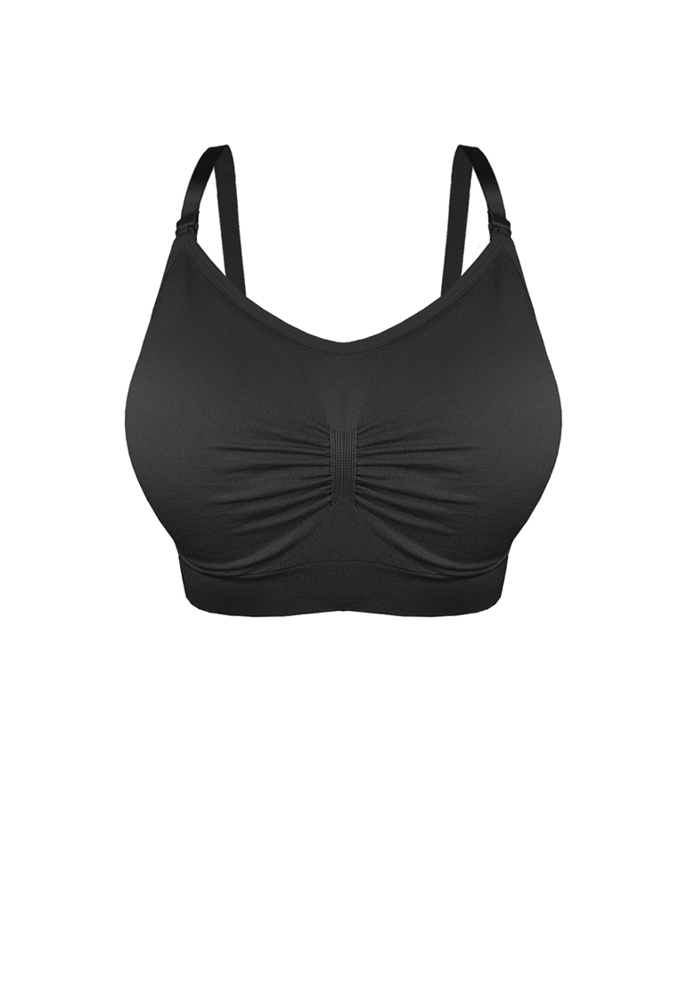 9months Maternity Black Plus Size Maternity Nursing Bra