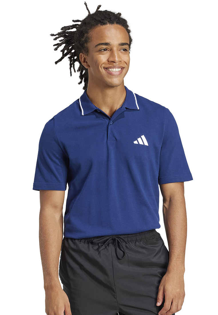 ADIDAS Essentials Small Logo Piqué Polo Shirt