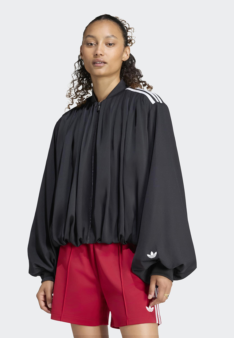 ADIDAS Satin Pleated Track Jacket