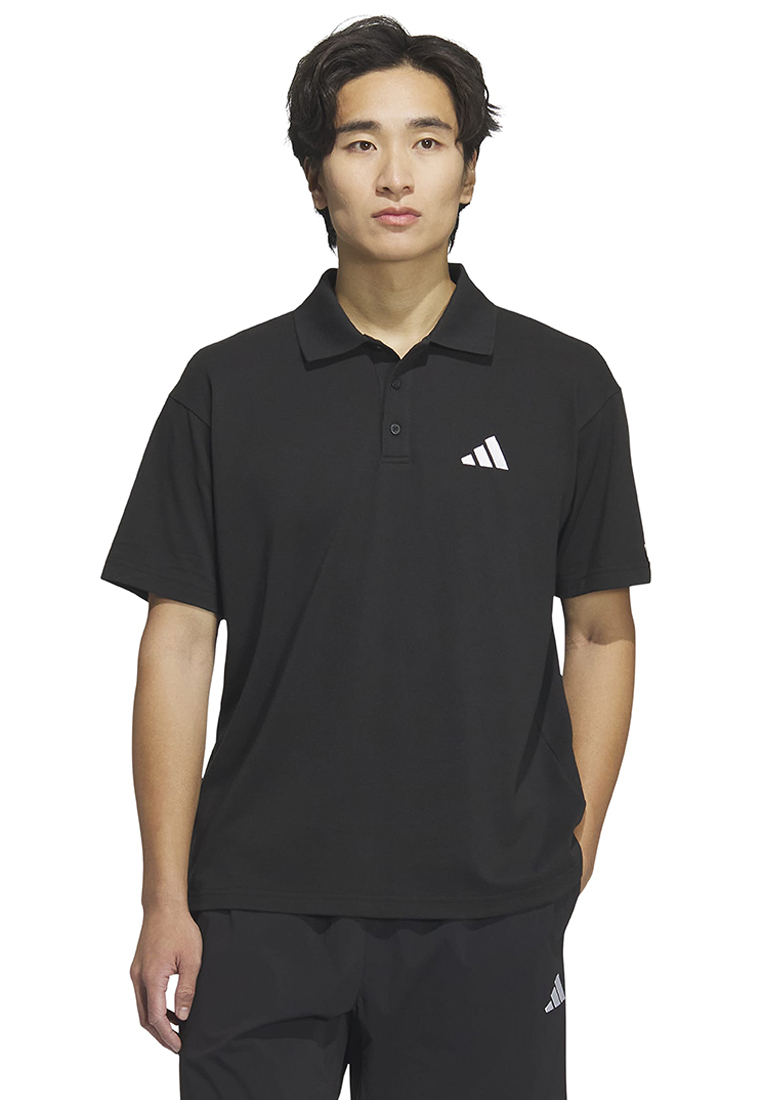 ADIDAS Essentials Plus Loose Fit Small Logo Short Sleeve Polo Shirt