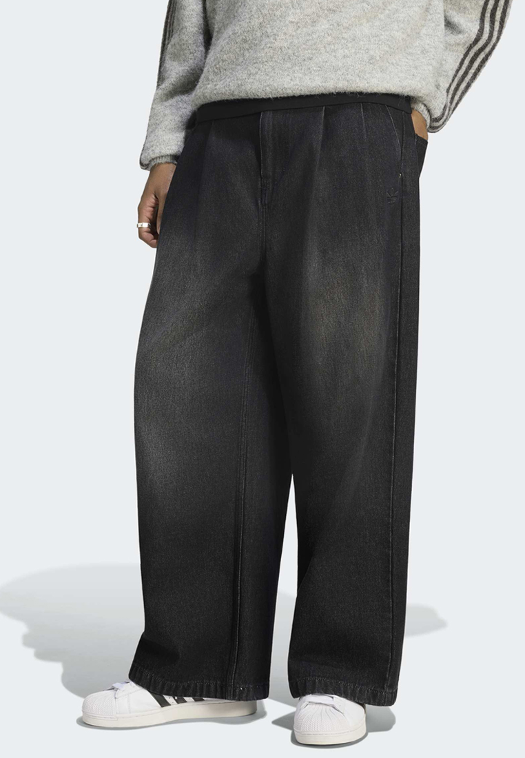 ADIDAS Mid-Rise Wide Leg Jeans
