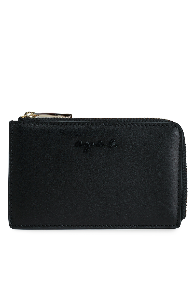 agnès b. Leather Zip Card Case