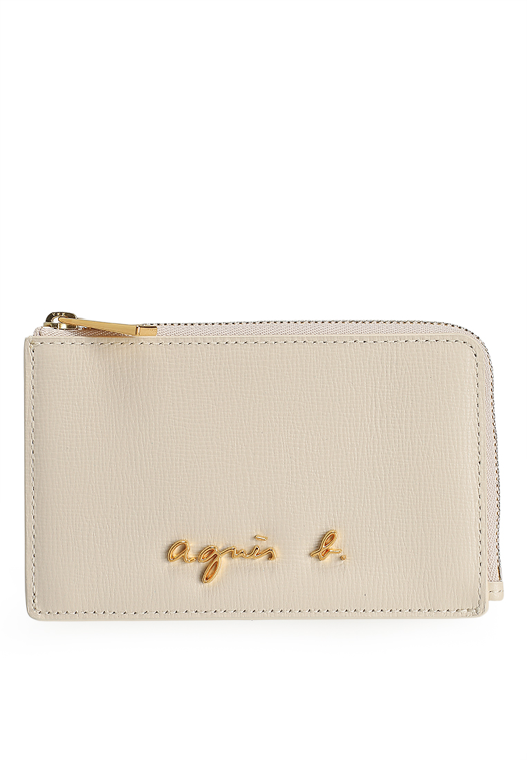 agnès b. Logo Zip Card Case