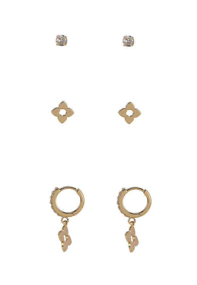 上品 アルド レディース ピアス イヤリング アクセサリー ALDO Wiciclya pack of 3 earrings in gold GOLD  matka122.com