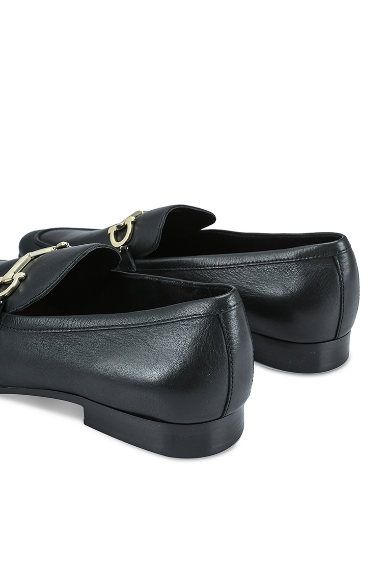 black slip on loafers