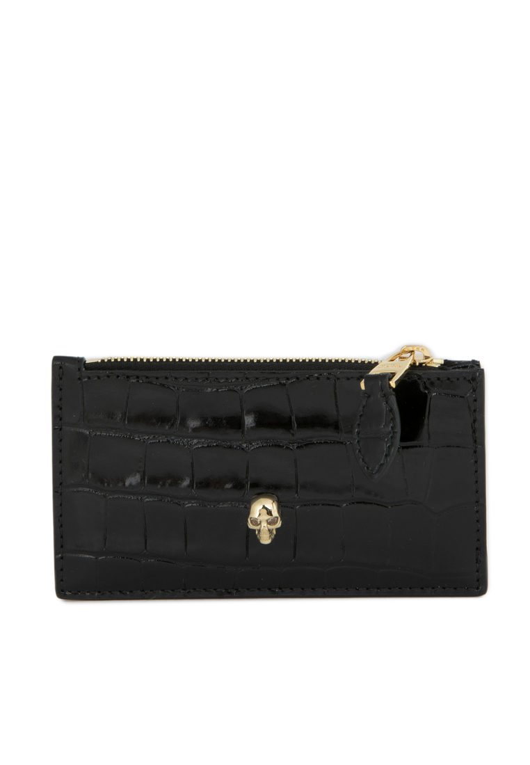 ALEXANDER MCQUEEN Skull Zip Card Holder/coin Purse