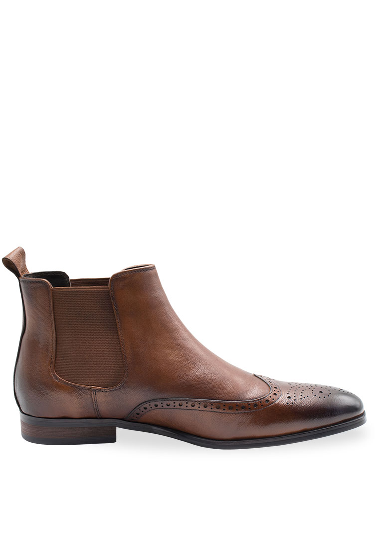 Arden Teal Bariloche Chestnut Chelsea Boots