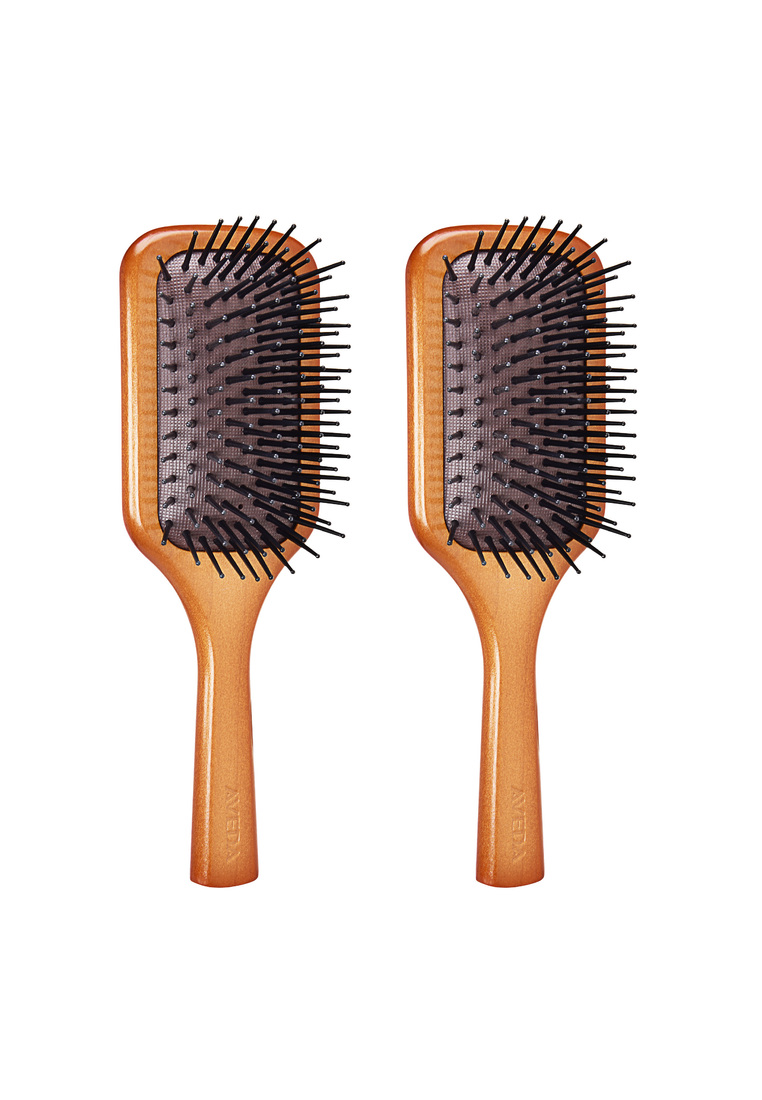 AVEDA 2PCS X Wooden Mini Paddle Brush 1 pc