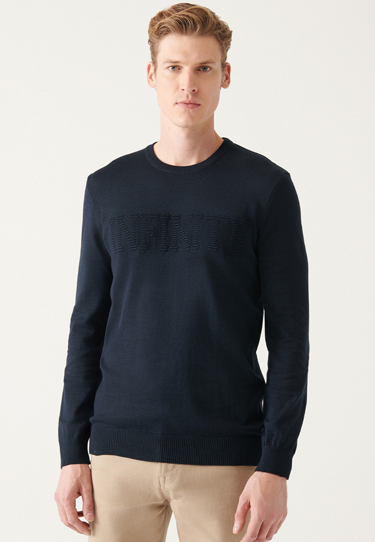 Avva Text Slogan Sweater