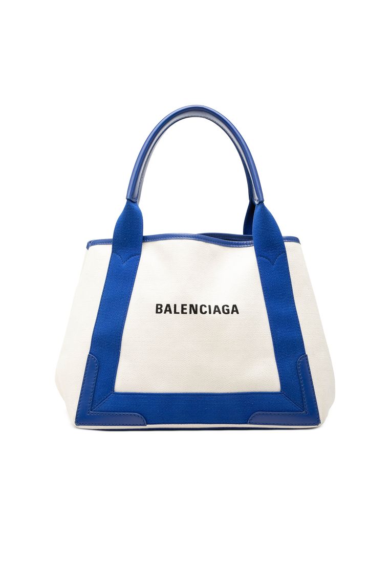 Balenciaga Pre-Loved Balenciaga Canvas Navy Cabas S Tote