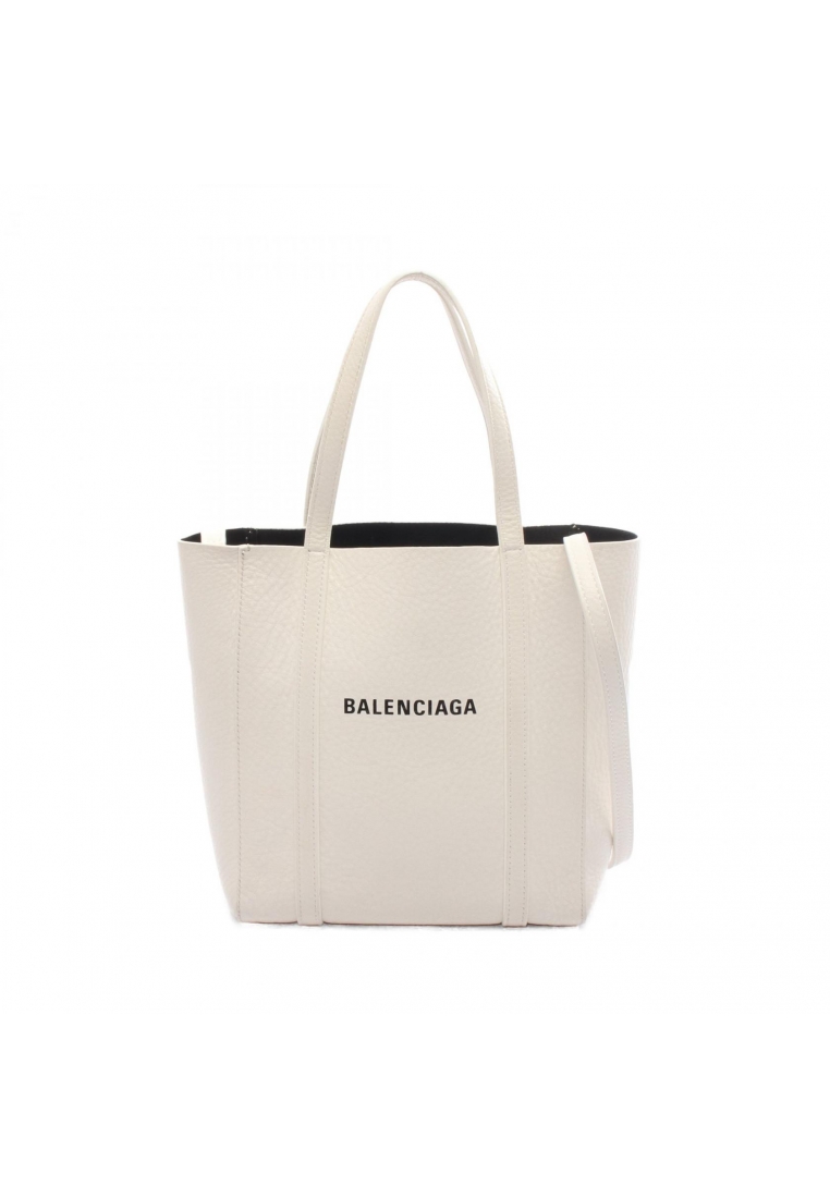 BALENCIAGA Pre-Loved BALENCIAGA EVERYDAY XXS Everyday Handbag tote bag leather white 2WAY