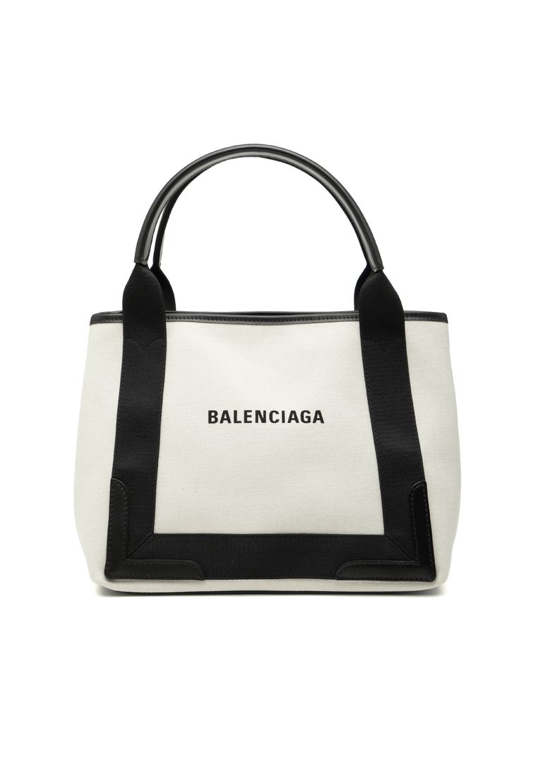 Balenciaga Pre-Loved Balenciaga Canvas Navy Cabas Tote S