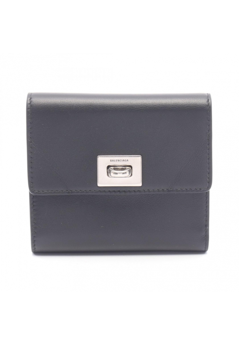 Balenciaga Pre-Loved BALENCIAGA Rodeo trifold wallet leather black
