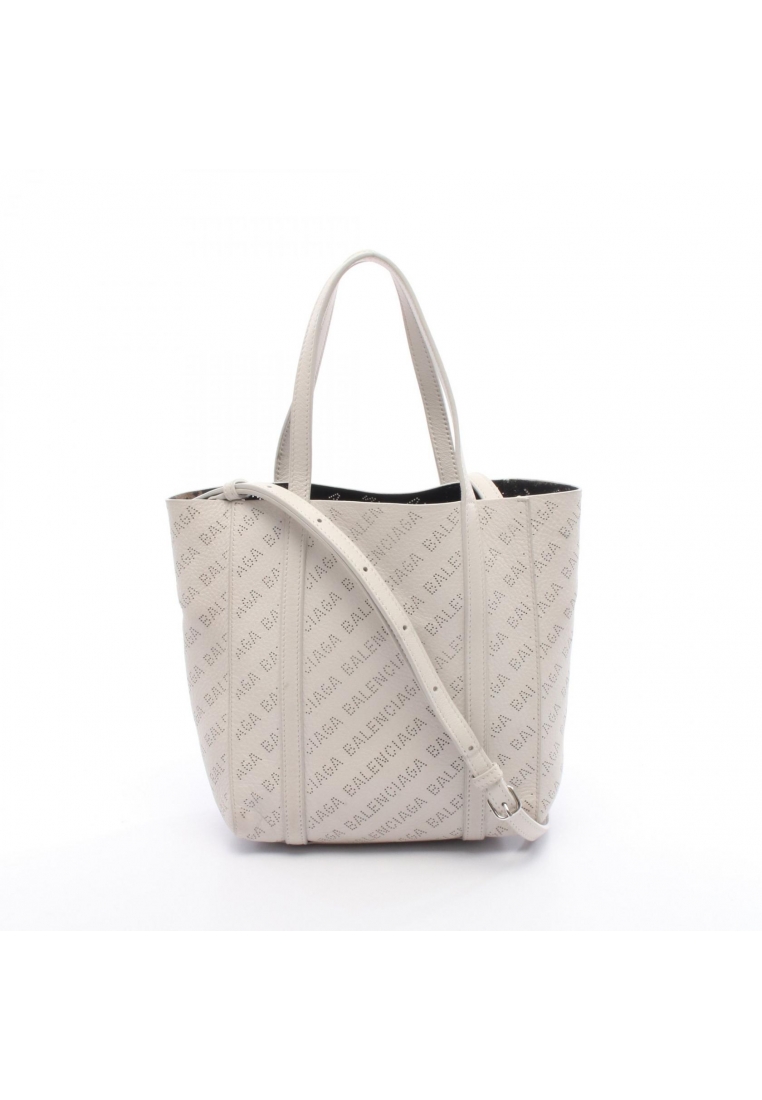 BALENCIAGA Pre-Loved BALENCIAGA EVERYDAY XXS Everyday Handbag tote bag leather off white 2WAY