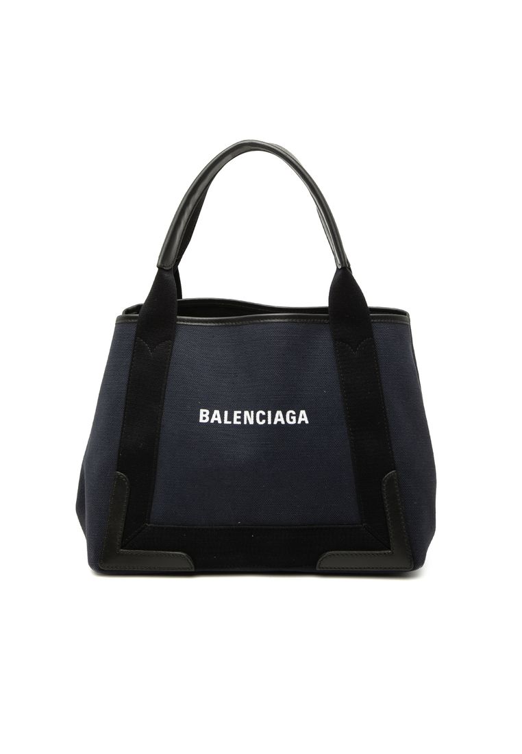 Balenciaga Pre-Loved Balenciaga Canvas Navy Cabas Tote S