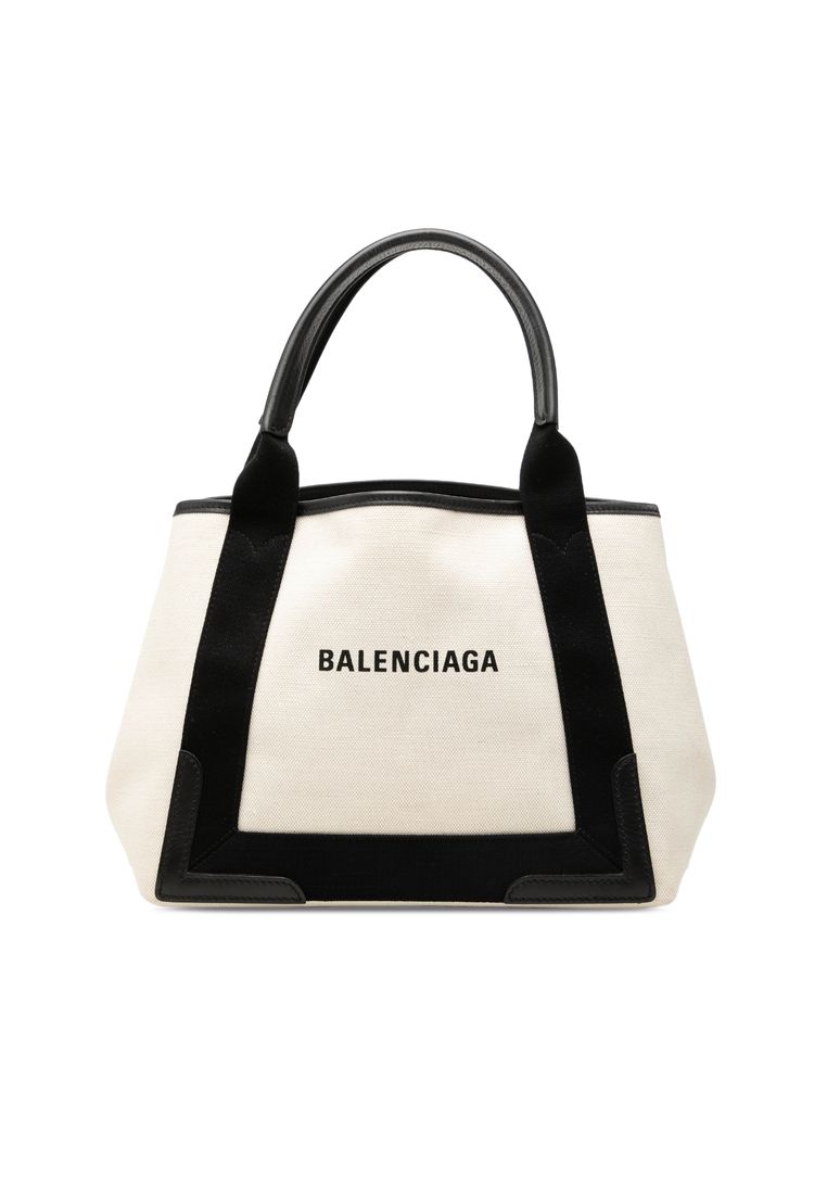 Balenciaga Pre-Loved Balenciaga Canvas Navy Cabas Tote S