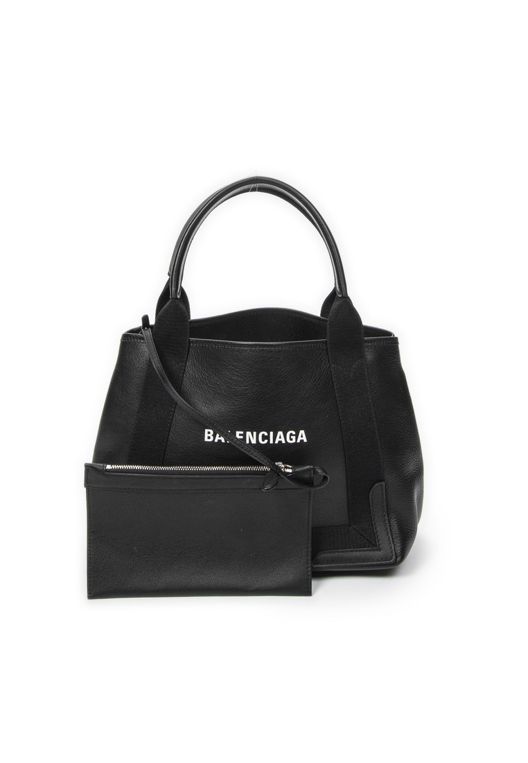 Balenciaga Pre-Loved Small Navy Cabas