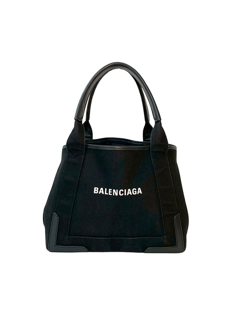 Balenciaga Pre-Loved Balenciaga Canvas Navy Cabas Tote S