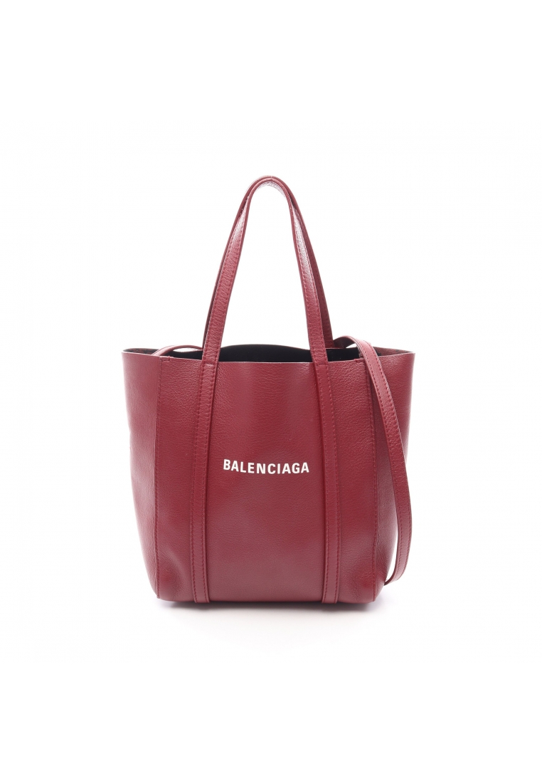 Balenciaga Pre-Loved BALENCIAGA EVERYDAY XXS Everyday 2WAY Handbag tote bag leather Burgundy