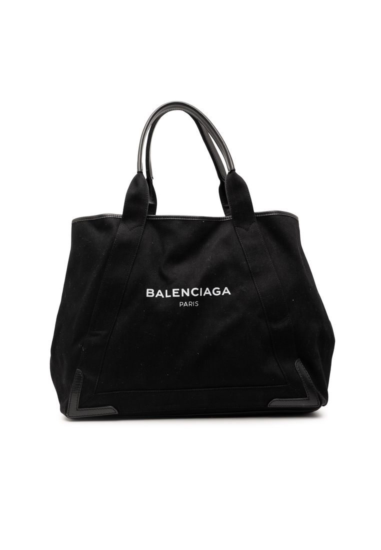 Balenciaga Pre-Loved Balenciaga Denim Navy Cabas Tote M