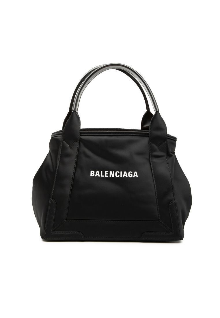 Balenciaga Pre-Loved Balenciaga Nylon Navy Cabas Tote S