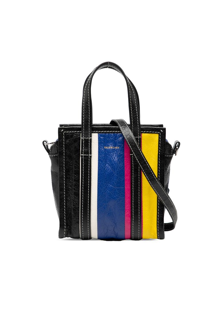 Balenciaga Pre-Loved Balenciaga Xxs Lambskin Bazar Shopper Satchel