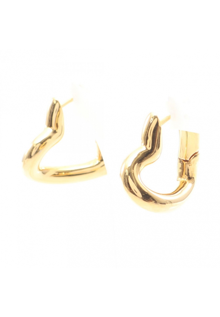 BALENCIAGA Pre-Loved BALENCIAGA heart earrings GP gold