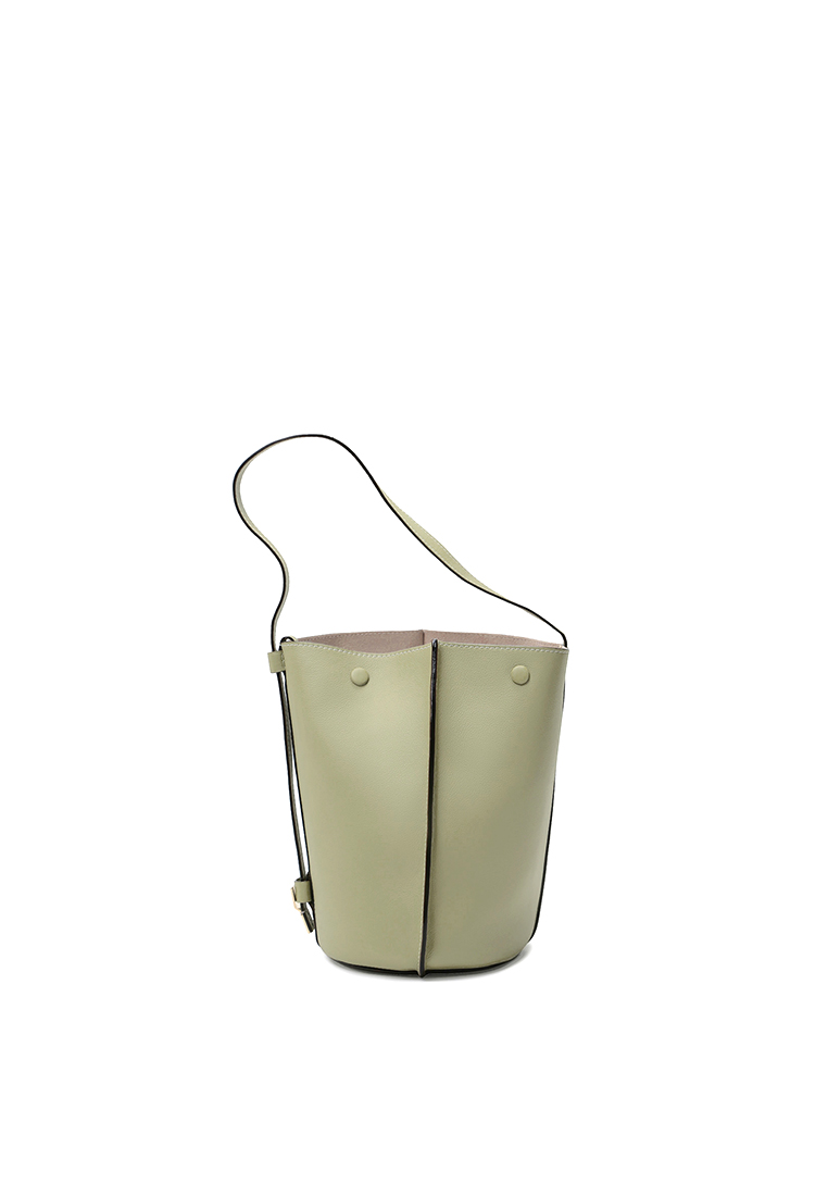 BERACAMY ORUKAMI Flat Hook Convertible Bucket Tote Small - Matcha