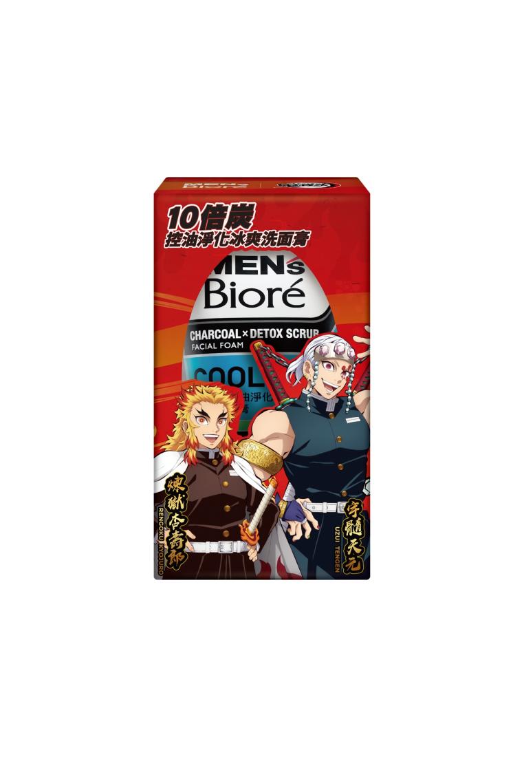Bioré Bioré Men's Biore Charcoal Detox Cool Facial Foam (100g) 100g