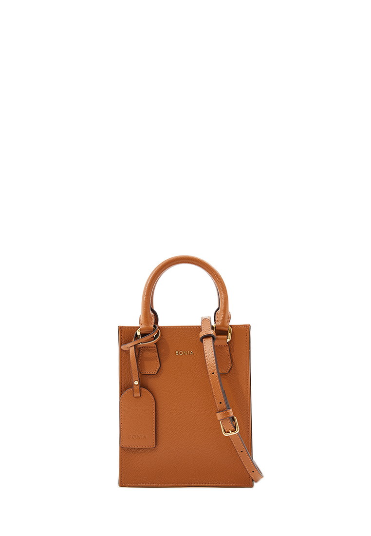 BONIA Rust Gladiosa Monogram Mini Tote Bag