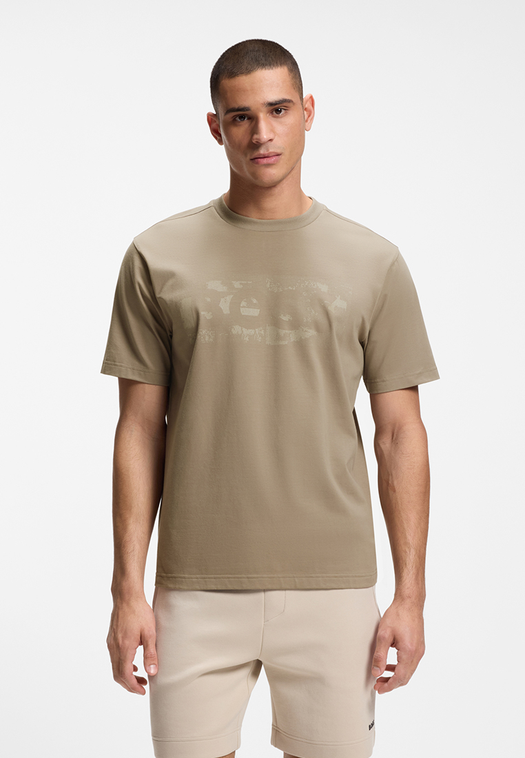 BOSS Logo Artwork T-Shirt - BOSS Green