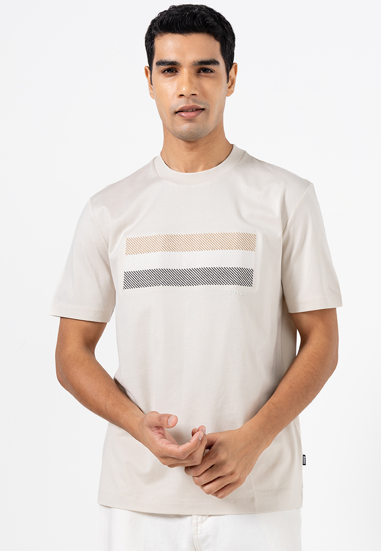 BOSS Stripe-Artwork T-Shirt - BOSS Mainline