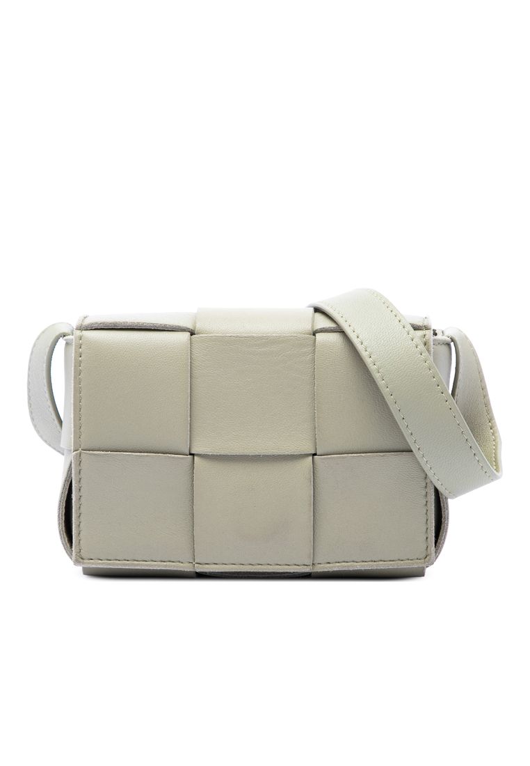 BOTTEGA VENETA Pre-Loved Bottega Veneta Candy Nappa Intrecciato Cassette Crossbody