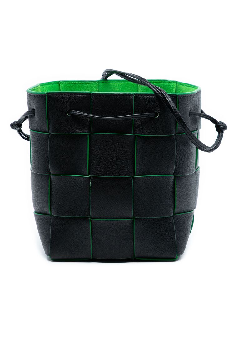 BOTTEGA VENETA Pre-Loved Bottega Veneta Small Nappa Maxi Intrecciato Cassette Bucket Bag