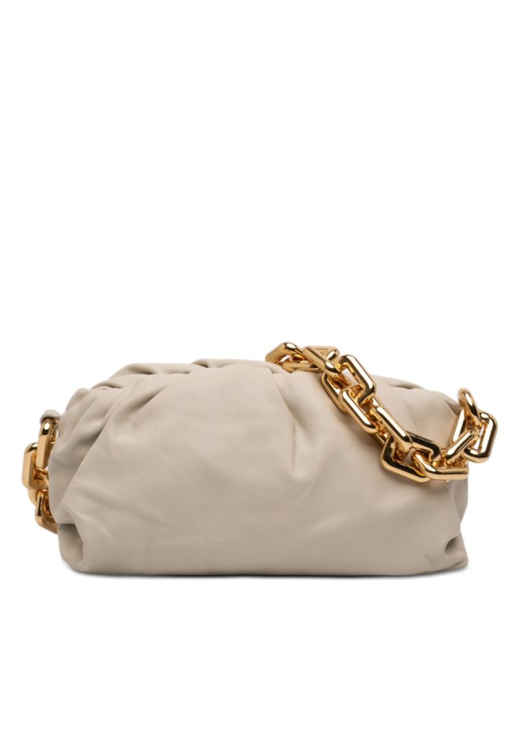 BOTTEGA VENETA Pre-Loved Bottega Veneta Lambskin Chain Pouch