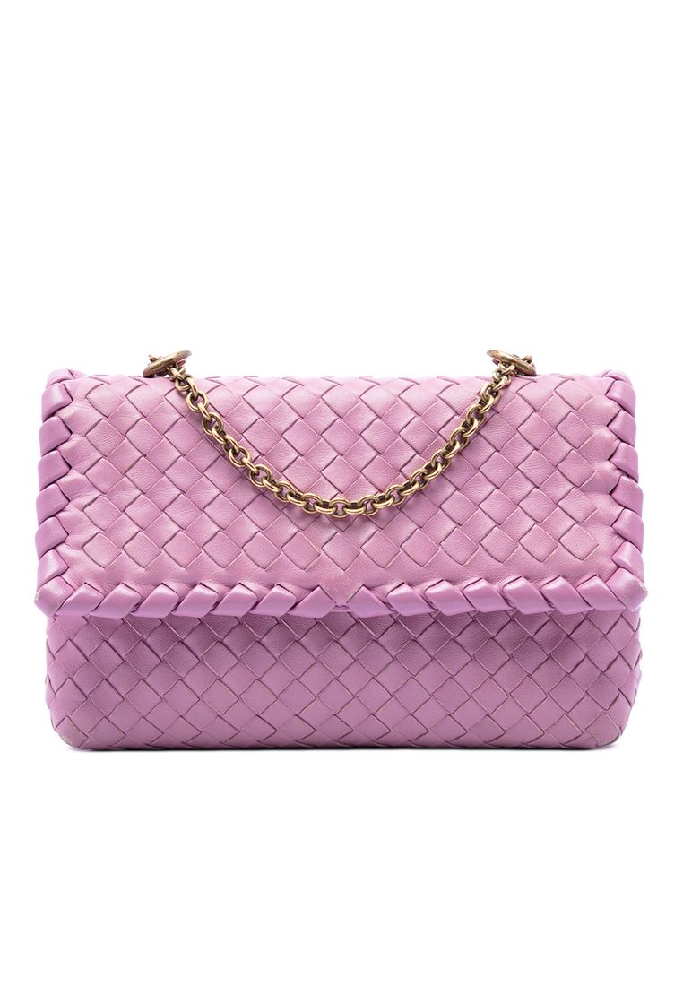 BOTTEGA VENETA Pre-Loved Bottega Veneta Baby Nappa Intrecciato Olimpia Crossbody