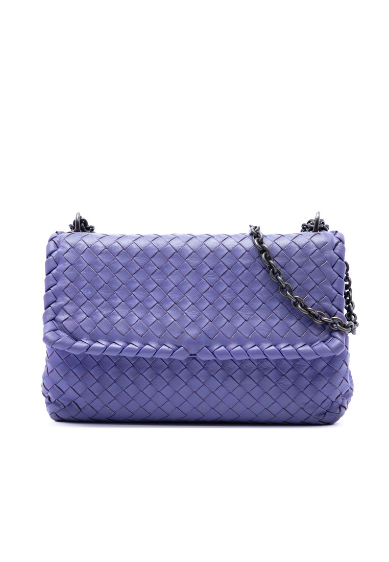 BOTTEGA VENETA Pre-Loved Bottega Veneta Small Nappa Intrecciato Olimpia Crossbody