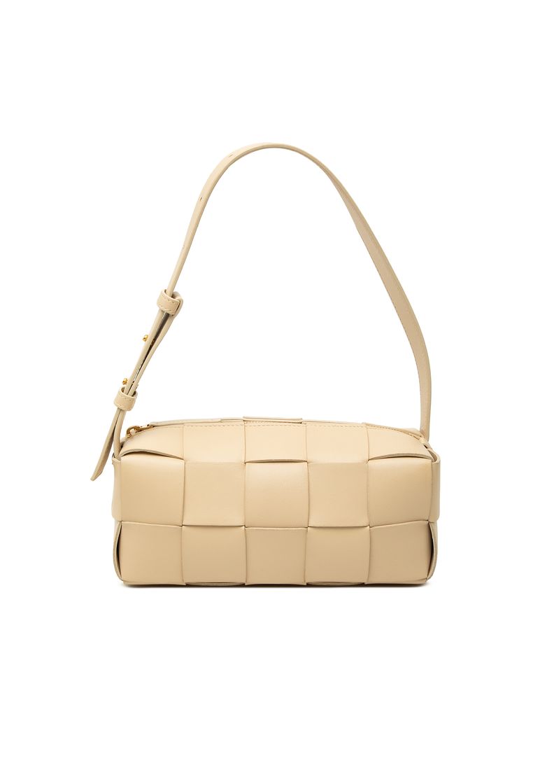 BOTTEGA VENETA Pre-Loved Bottega Veneta Small Nappa Intrecciato Brick Cassette