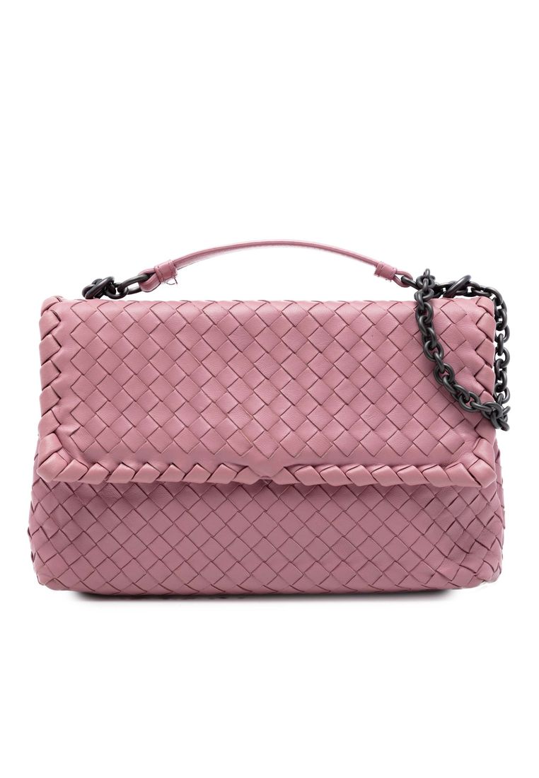 BOTTEGA VENETA Pre-Loved Bottega Veneta Small Nappa Intrecciato Olimpia Shoulder Bag