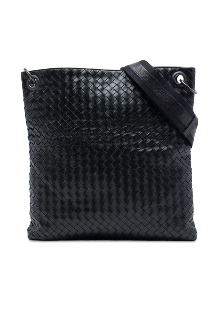 BOTTEGA VENETA Pre-Loved Bottega Veneta Nappa Intrecciato Crossbody