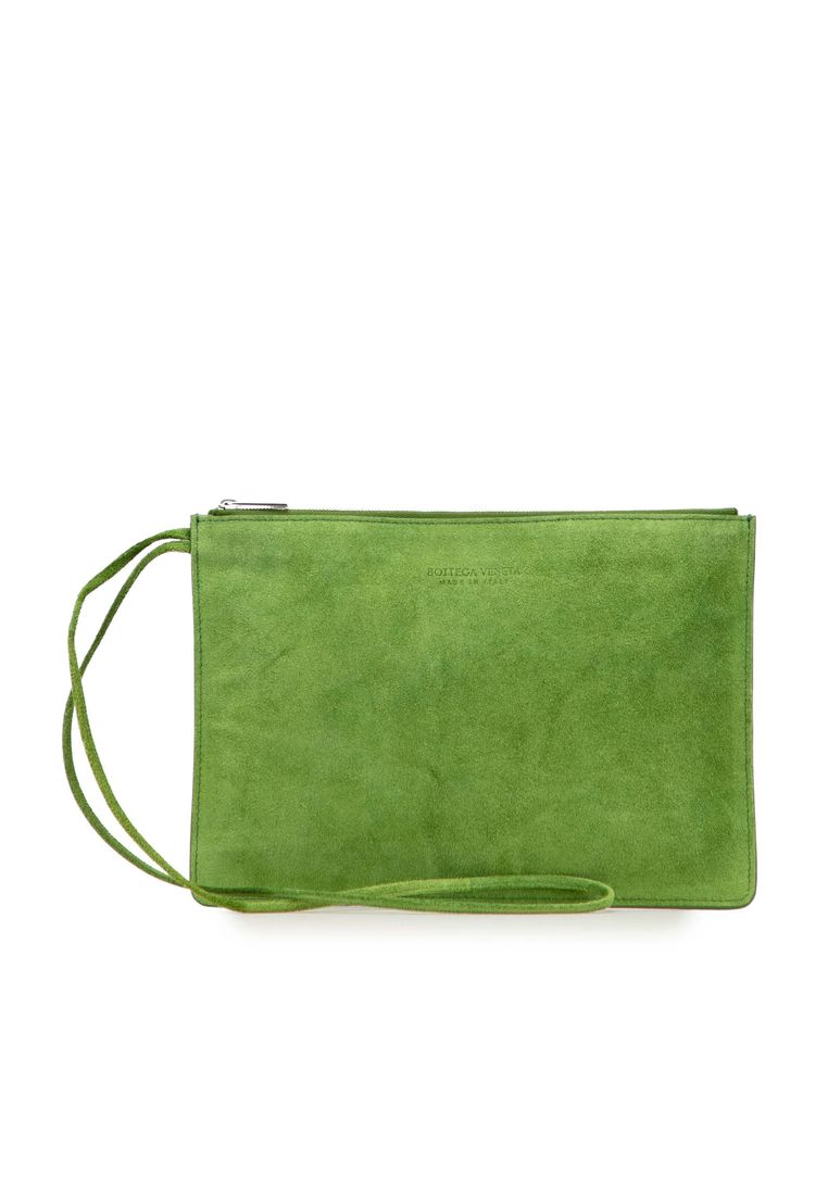 BOTTEGA VENETA Pre-Loved Bottega Veneta Suede Clutch