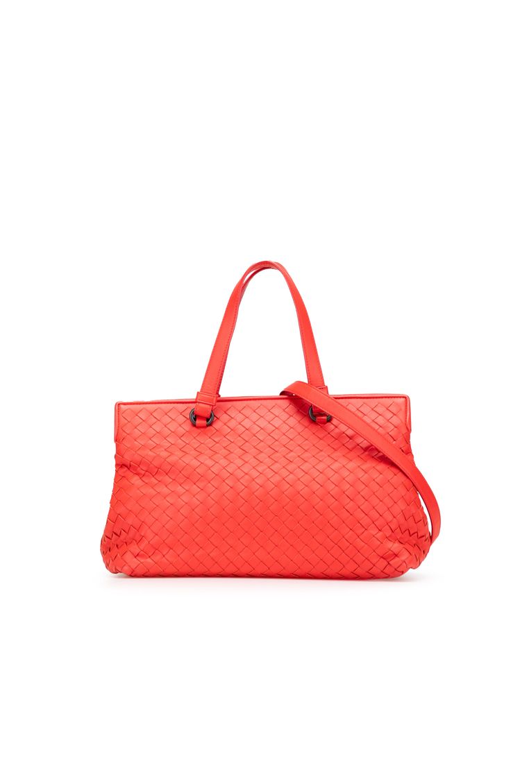 BOTTEGA VENETA Pre-Loved Bottega Veneta Nappa Intrecciato Satchel