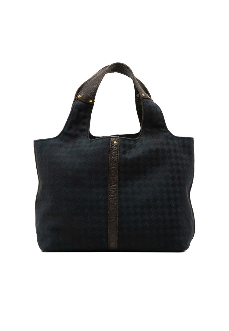 BOTTEGA VENETA Pre-Loved Bottega Veneta Canvas Intrecciato Handbag