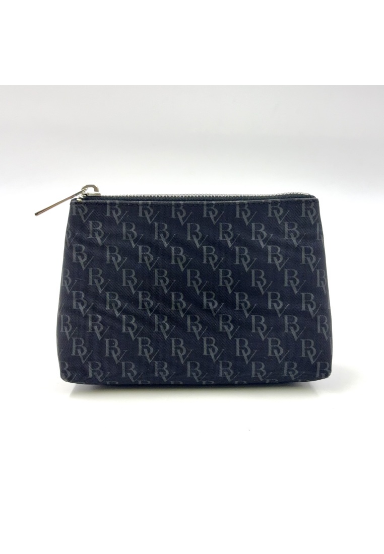 BOTTEGA VENETA Pre-Loved BOTTEGA VENETA Pre-Loved BOTTEGA VENETA Pouch black PVC