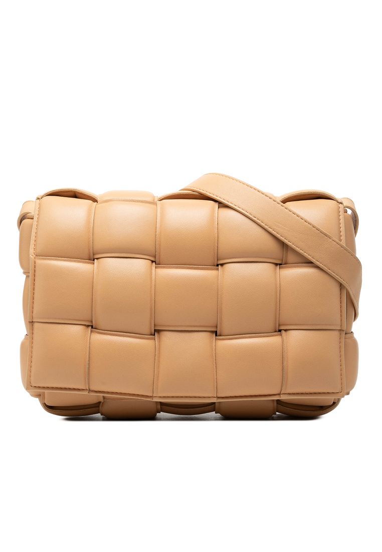 BOTTEGA VENETA Pre-Loved Bottega Veneta Nappa Intrecciato Padded Cassette Crossbody