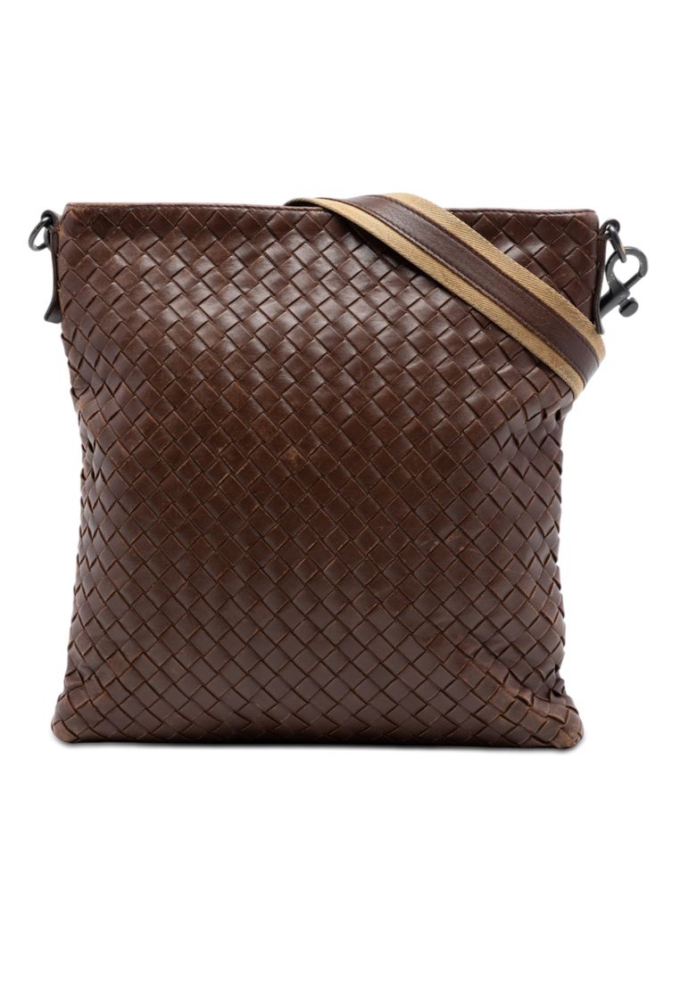 BOTTEGA VENETA Pre-Loved Bottega Veneta Nappa Intrecciato Crossbody