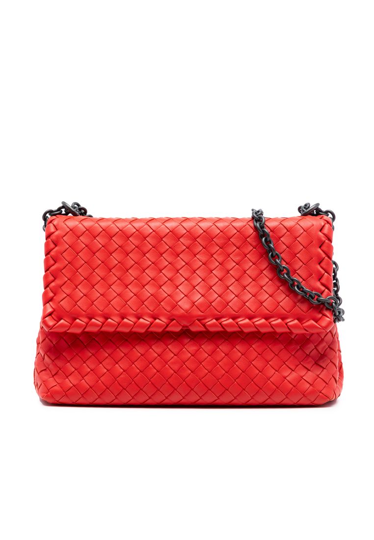 BOTTEGA VENETA Pre-Loved Bottega Veneta Small Nappa Intrecciato Olimpia Shoulder Bag