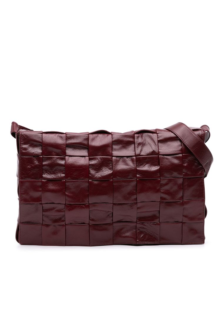 BOTTEGA VENETA Pre-Loved Bottega Veneta Paper Calfskin Intrecciato Cassette Crossbody